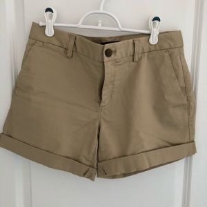 Banana Republic Khaki Chino Rollup Shorts